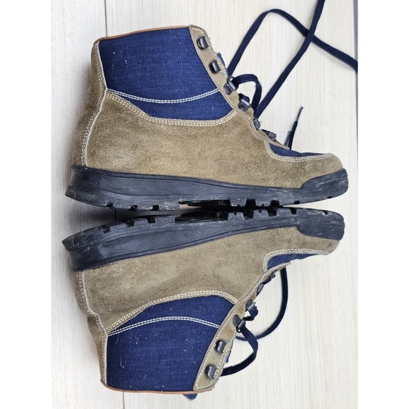 Vintage Vasque Skywalk Gore-Tex Hiking Boots‎ Mens 8 Italy Cow Suede Canvas 7534 main image 11